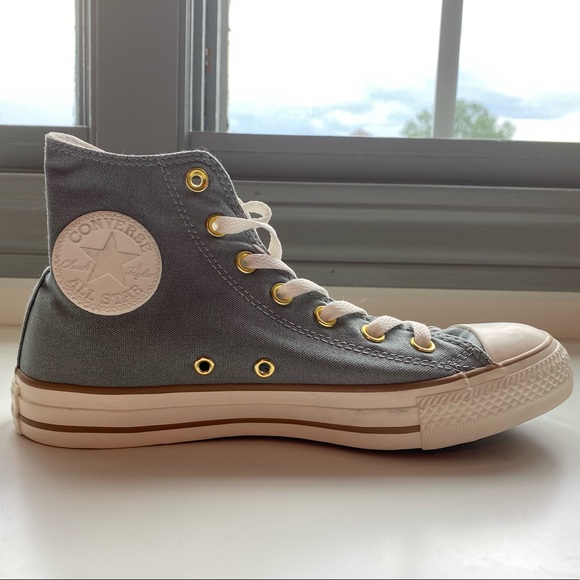 converse high tops sage green